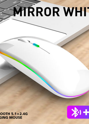 Ultra-thin Wireless Colorful Luminous Charging Mouse