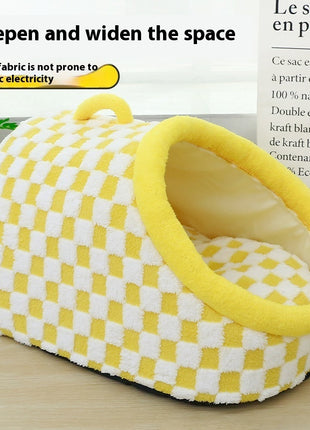 Semi-enclosed Pet House Bed Thick & Warm Four Seasons Universal