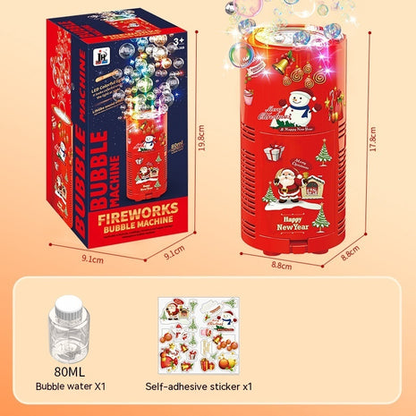 Automatic Bubble Fireworks Machine Toys