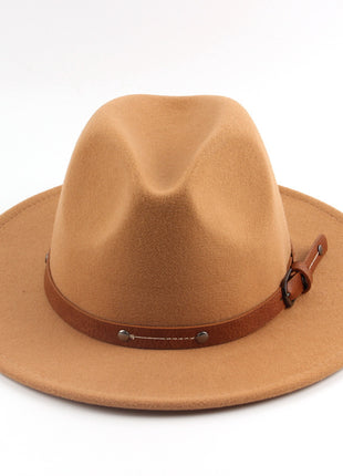 Flat Woolen Top Jazz Hat