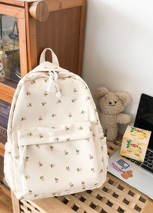 Versatile Casual Flower Backpack