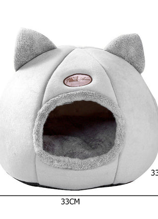 Enclosed Winter Cat Nest