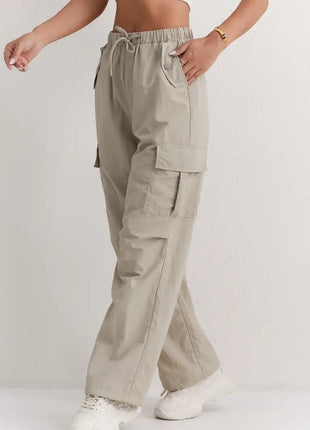 High Waist Drooping Quick-drying Leisure Wide Leg Track Pants