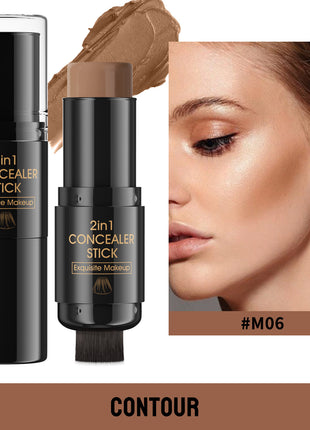 HelloKiss Double-Head Contour & Highlight Stick with Brush