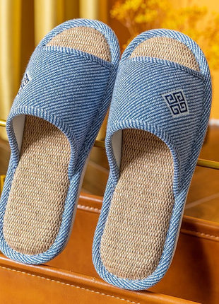Linen Non-slip Home Slippers