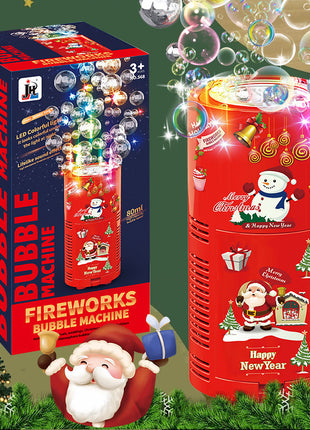 Automatic Bubble Fireworks Machine Toys