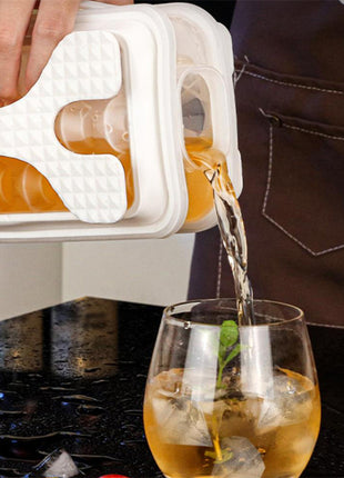 2in1 Portable Silicone Ice Diamond Mold & Water Bottle Creative Curling Summer Kitchen Gadgets