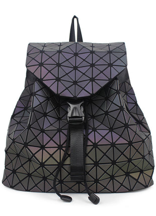 Colorful Geometric Fashion Folding Rhombus Backpack