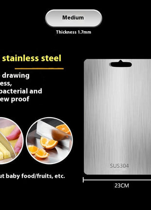 Double-sided 304 Stainless Steel Cutting Board