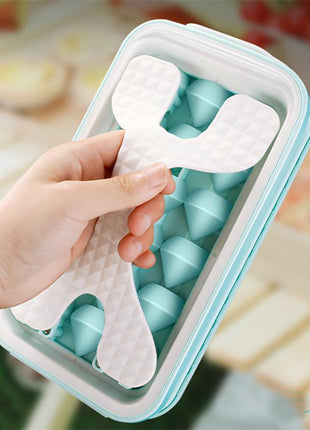 2in1 Portable Silicone Ice Diamond Mold & Water Bottle Creative Curling Summer Kitchen Gadgets
