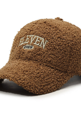 Winter Lambskin Thickened Warm Baseball Cap