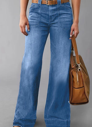 Retro High Waist Straight Loose Slimming Jeans