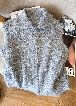 Twist Knit Design Vest