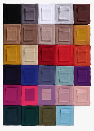 Women's Minimalist Modal Bottom Hat Integrated Scarf