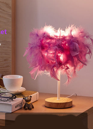 Feather Table Lamp
