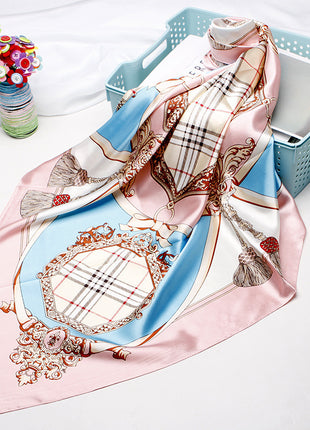 High-end Versatile Vintage Printed Workplace Scarf