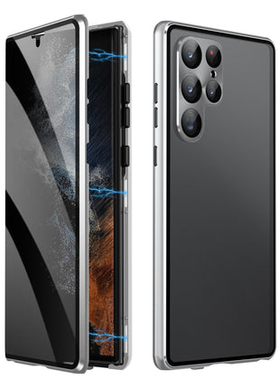 Samsung S 21/22/24 Double-Side Metal Magnetic Phone Case