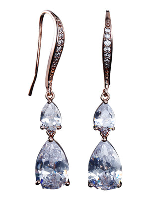 RAKOL Zircon Water Drop Earrings