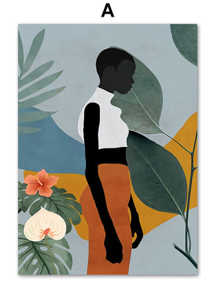 Abstract African Women 60 X 100 cm