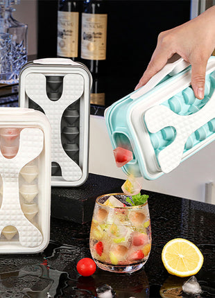 2in1 Portable Silicone Ice Diamond Mold & Water Bottle Creative Curling Summer Kitchen Gadgets
