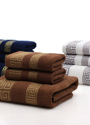 Cotton Towels Three-Piece Set – Soft & Absorbent