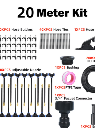 DIY Universal Adjustable Automatic Watering Device with Integrated Nozzle Kit