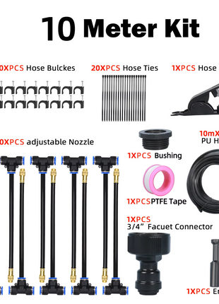 DIY Universal Adjustable Automatic Watering Device with Integrated Nozzle Kit
