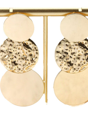 Simple Exaggerated Temperamental High Sense Round Ring Earrings