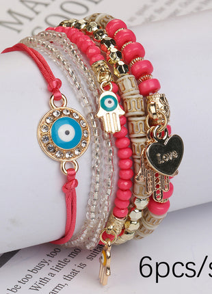 Braided Rope Bracelet Set of 6