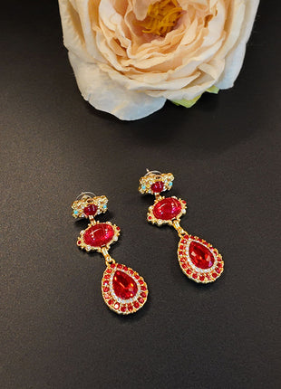 Glass Hollow Jewelled Necklace, Bracelet & Earring Combinations