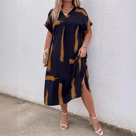Loose Dolman Sleeve Long Dress