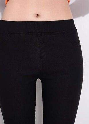 Stretch Leggings Back Pocket Pencil Pants