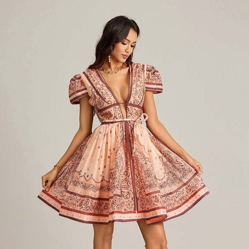 Vacation Style Short Dress