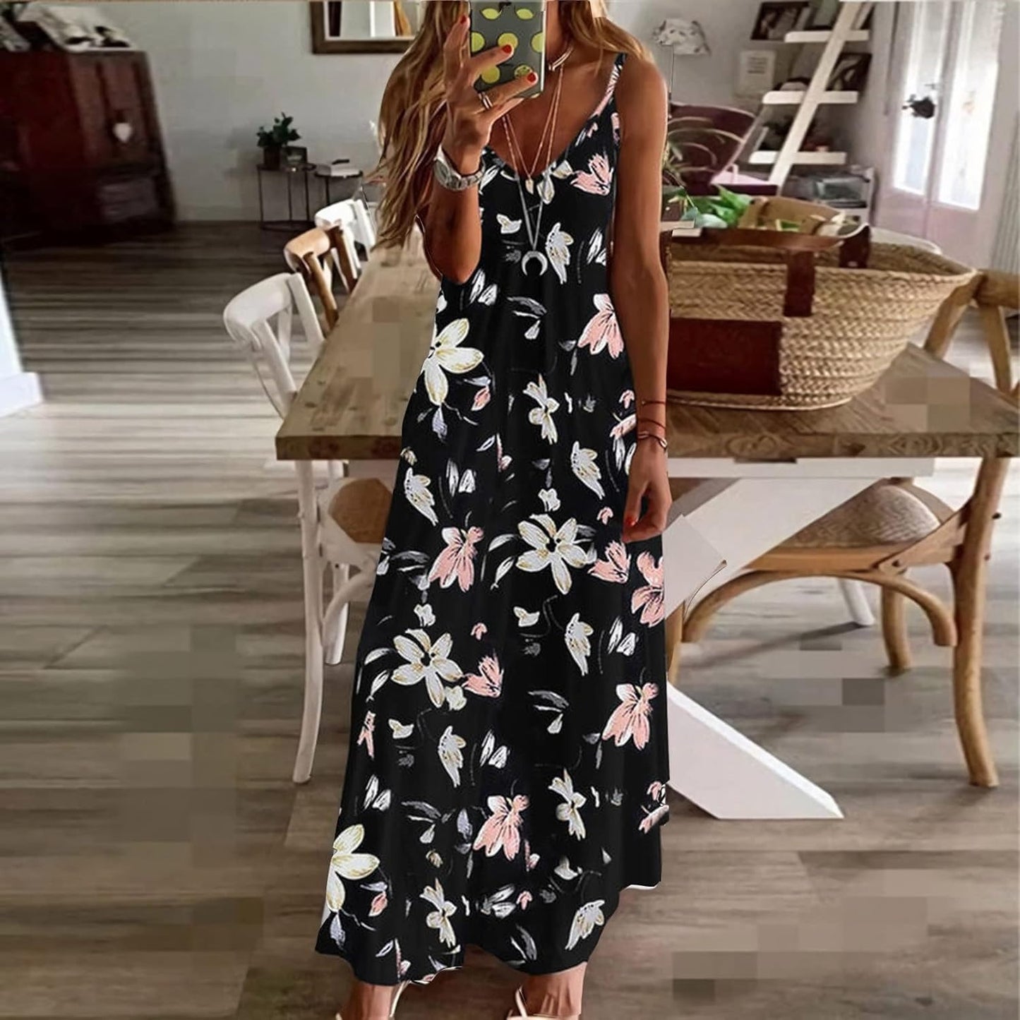 Elegant Vacation Skirt Loose And Ground Dress