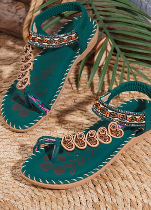 Bohemian Casual Rhinestone Sandals