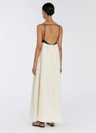 Cotton Linen Sleeveless Dress