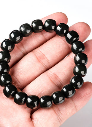 Natural Hetian Dark Jade Bracelet
