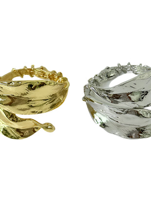 Thorns Metal Leaf Arm Hand Bracelet