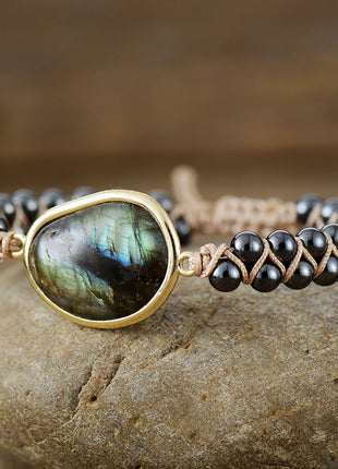 Double-layer Woven Bohemian Beaded Bracelet