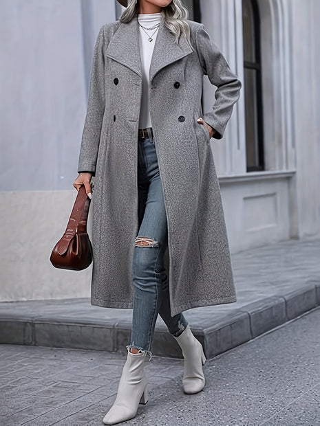 Temperamental Over knee Thickened Coat