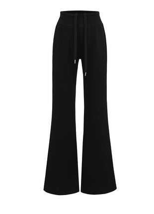 Vertical Bar Air Layer Drape Bootcut Trousers