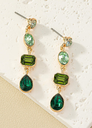 Geometric Rhinestone Earrings