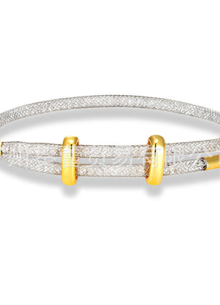 Rhinestone Net Star Bracelet