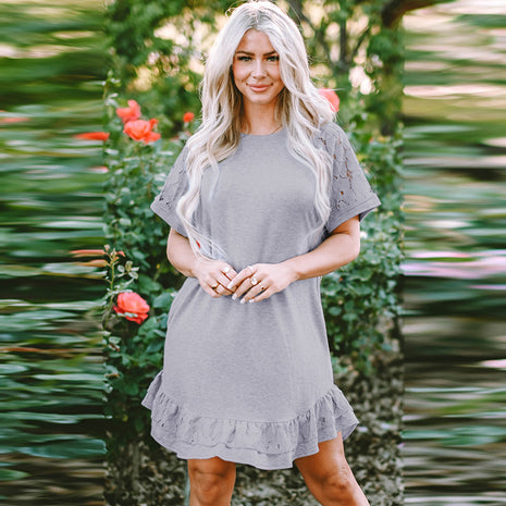 Shying Lace Stitching Dress