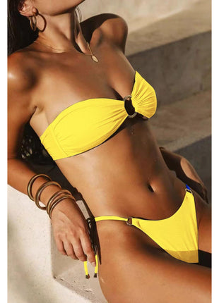 Split Swimsuit Bikini Suit Sunshine Bath Beach Tube Top Women