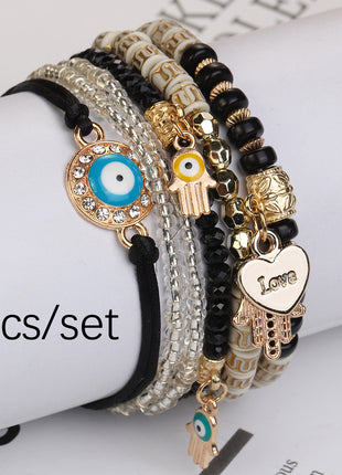 Braided Rope Bracelet Set of 6