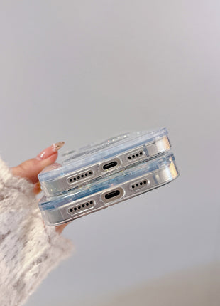 iPhone 13/14/15/16 Quicksand Butterfly Case