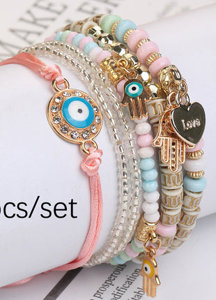 Braided Rope Bracelet Set of 6