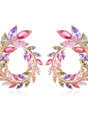 Colorful Handmade Garland Earring