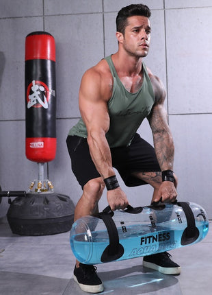 Transparent Cylindrical Weight-bearing Water Dumbbell Fitness Exercise Training Weightlifting Equipment